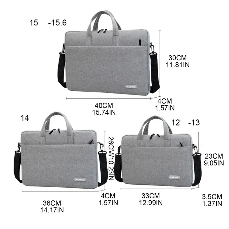 New Laptop Shoulder Bag Briefcase 13 14 15.6in Tablet Sleeve for CASE Durable and Lightweight  Computer Notebook