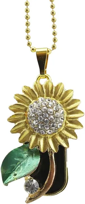 Novelty Cool Sunflower Shape 32GB USB 2.0 Flash Drive Diamond Crystal Memory Stick Pen Drive Flash Disk Thumb Drive