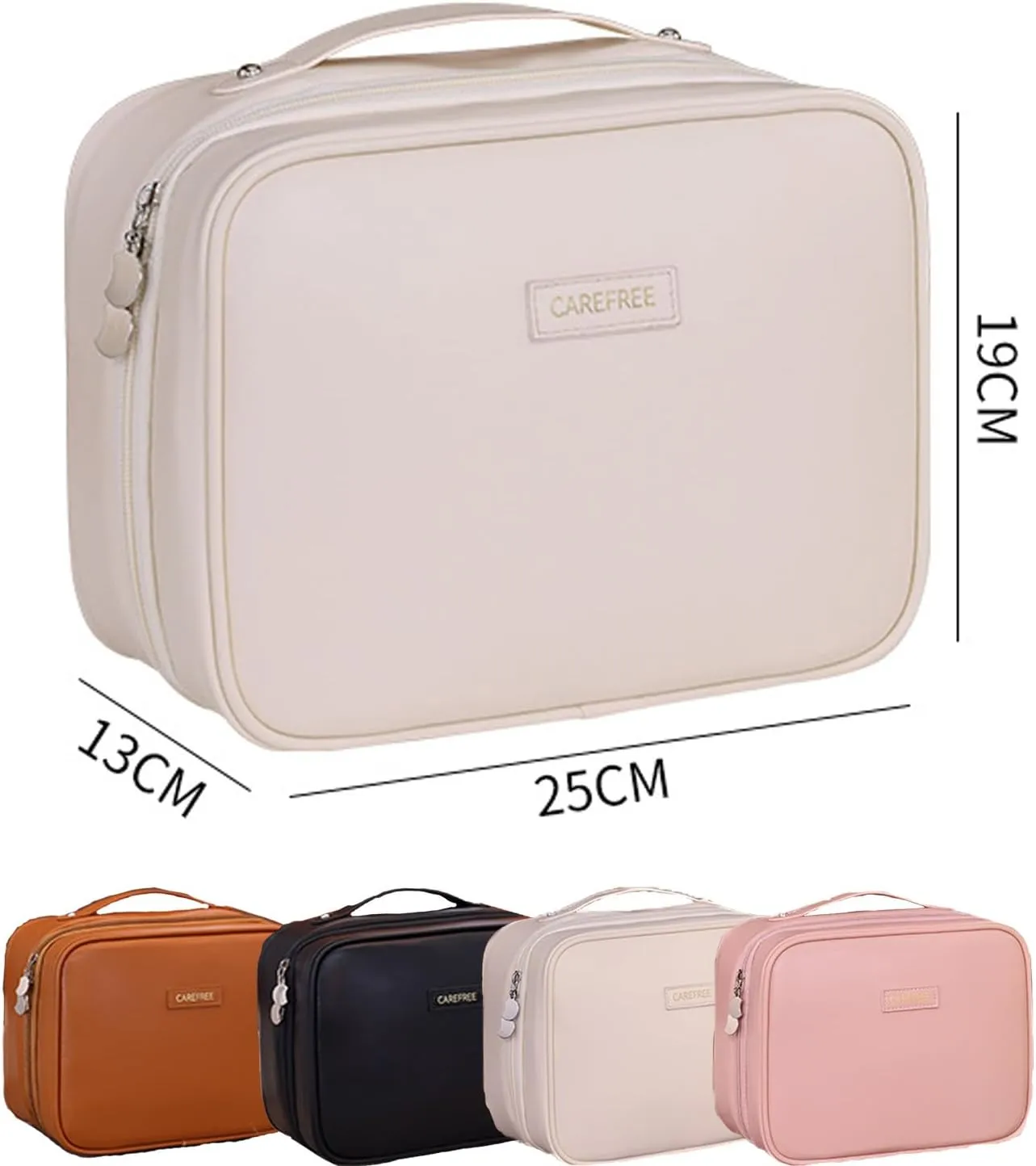 Obviously Multi-Compartment Toiletry Cosmetics Bag, SetPatient Multi-Compartment Toiletry Cosmetics Bag, Bathroom Hanging Cosmetic Bags for Travel (Black)