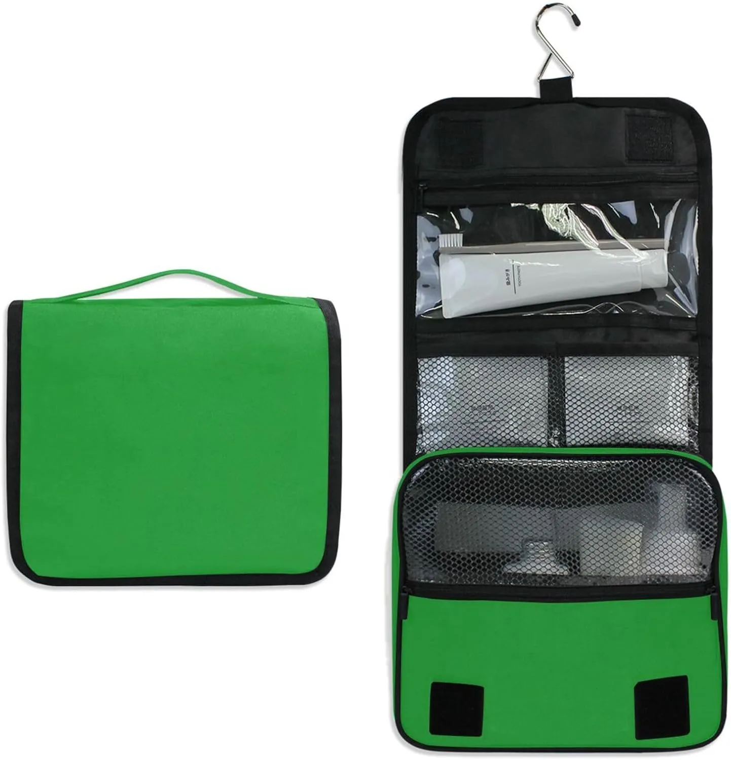 ODAWA Multi Compartment Toiletry Cosmetic Bag Mint Bathroom Travel Bag