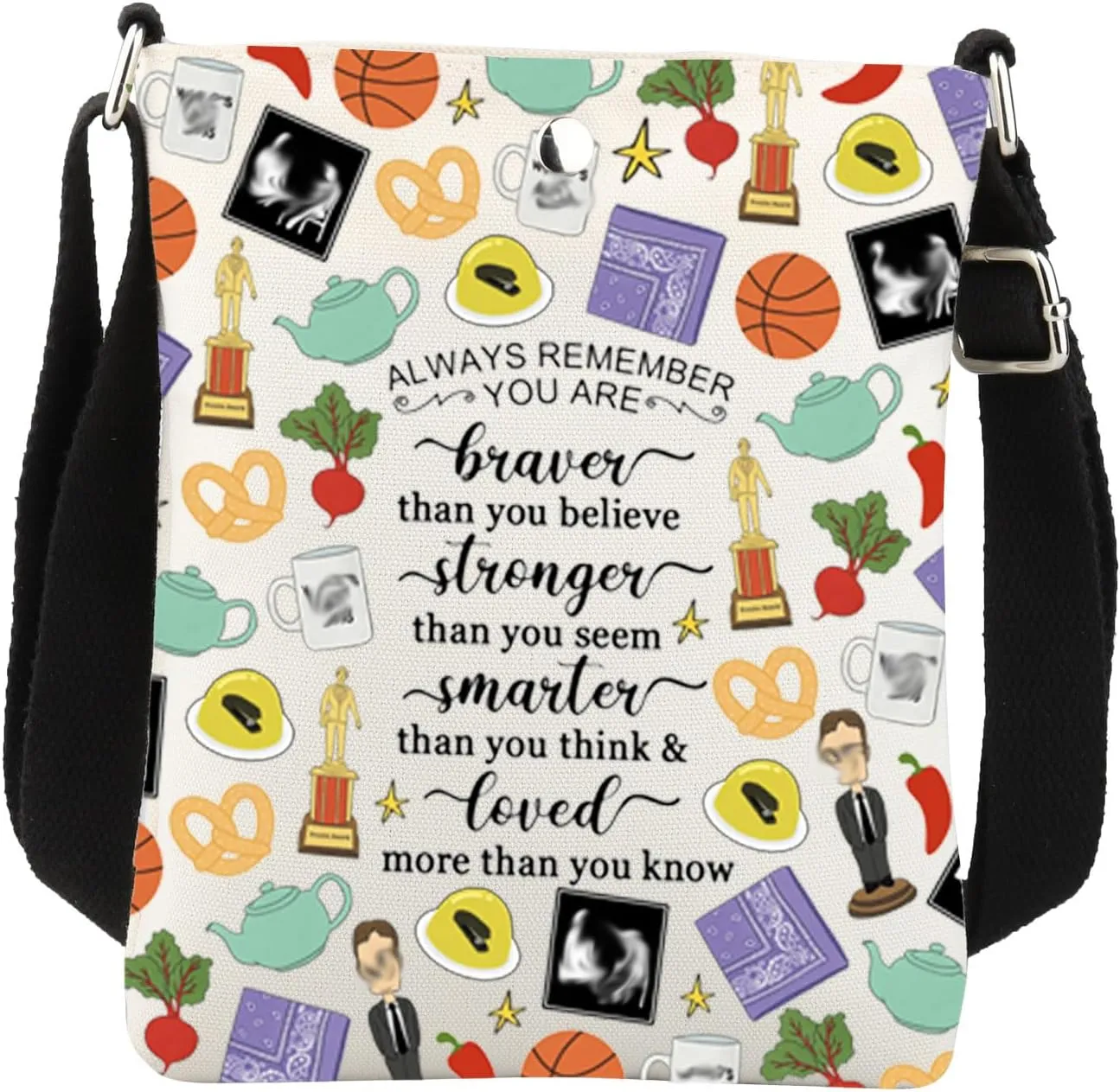 Office Crossbody Bag Office Gift Office Fans Gift Office Tv Show Merchandise Funny Office Inspired Gifts Cell Phone Sling Bag