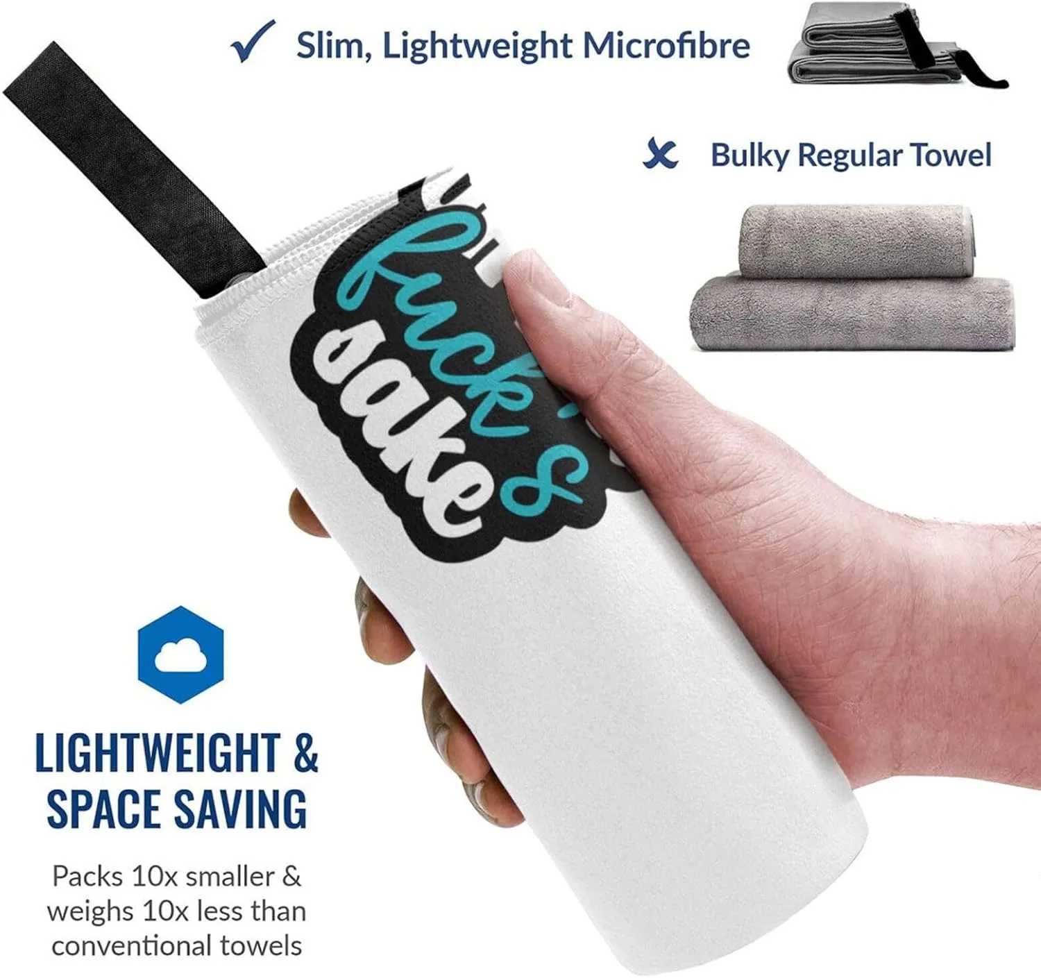 Oh for Fuck'S Sake Quick Dry Towel Soft Travel Towel