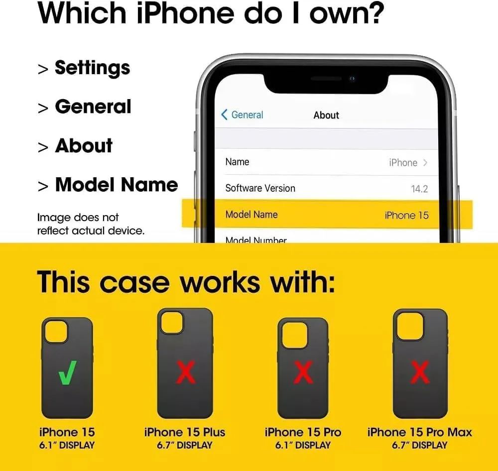 OtterBox iPhone 15, iPhone 14, & iPhone 13 (Only) Defender Series Case - Blue Suede Shoes - Screenless - Rugged & Durable - with Port Protection - Holster Clip Includes - Microbial Defense Protection