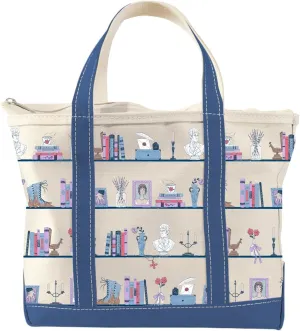 Out of Print Pride and Prejudice Bookshelf Large Zippered Tote
