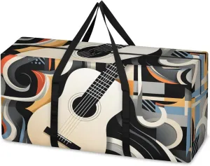 Oversized Moving Bags Music Guitar Art Waterproof Storage Totes Large Storage Bags for Clothes Packing Bags for Moving Travel & Clothes Storage