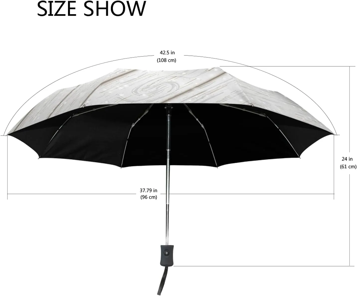 Oyihfvs Auto Open/Close Folding Umbrella, Strong Lightweight Travel Rain Umbrella, Portable Automatic Compact Sun Parasol with UV Protection