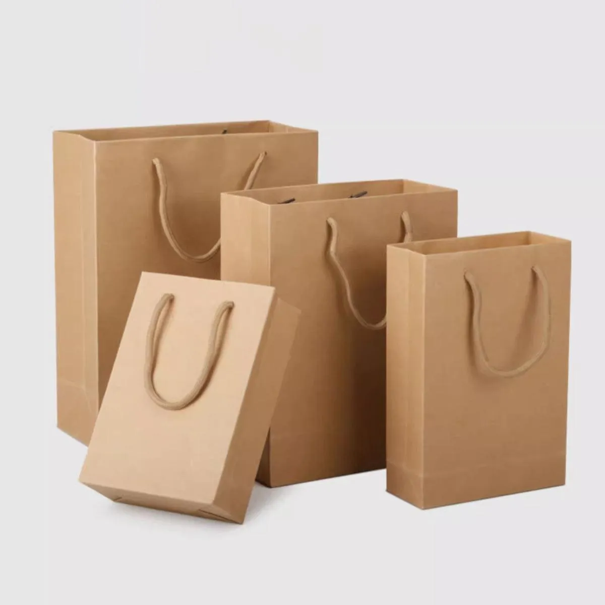Paper Gift Bags Handbag Kraft Party Bags 25PCS