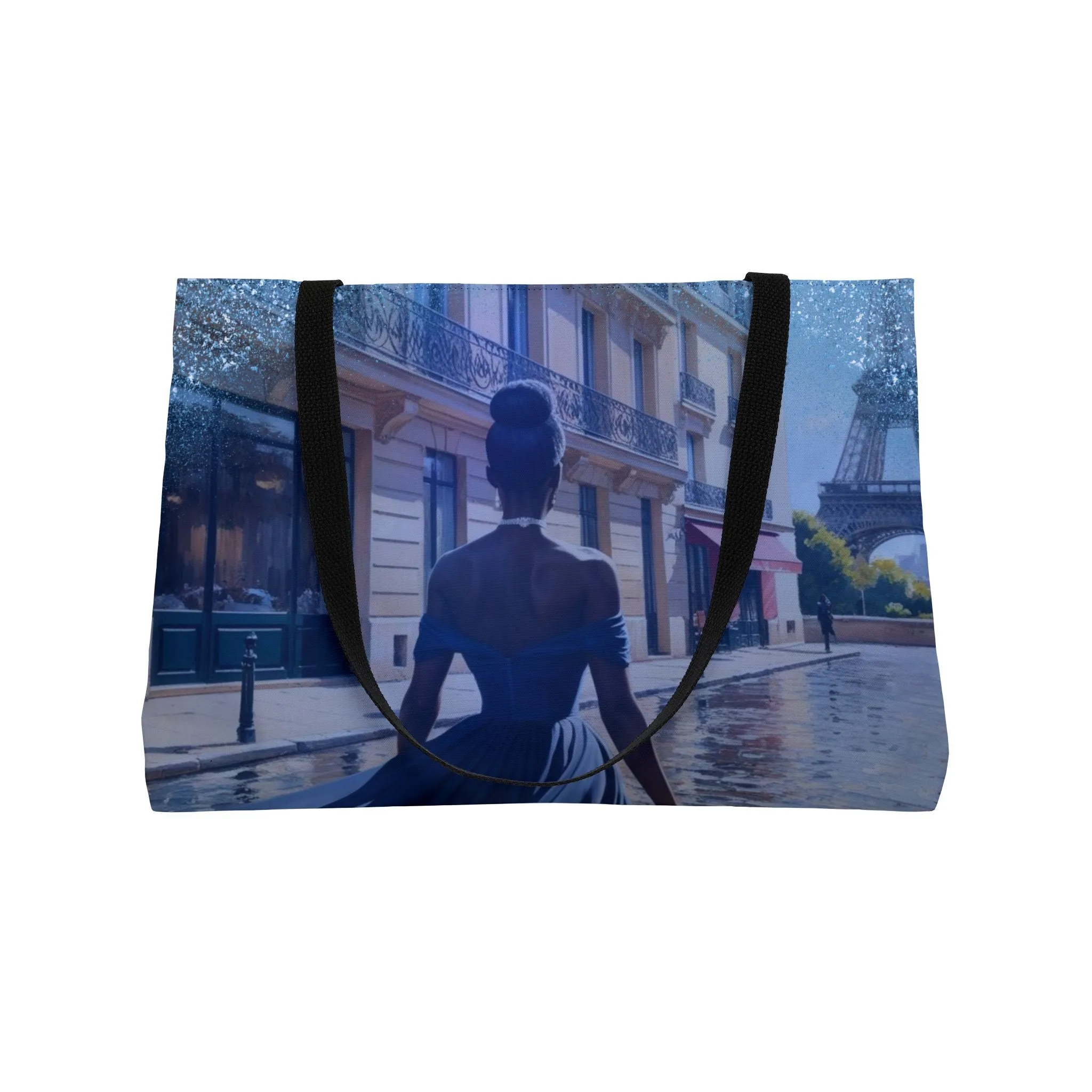 Parisian Stroll (Blue Gown) Weekender Tote Bag