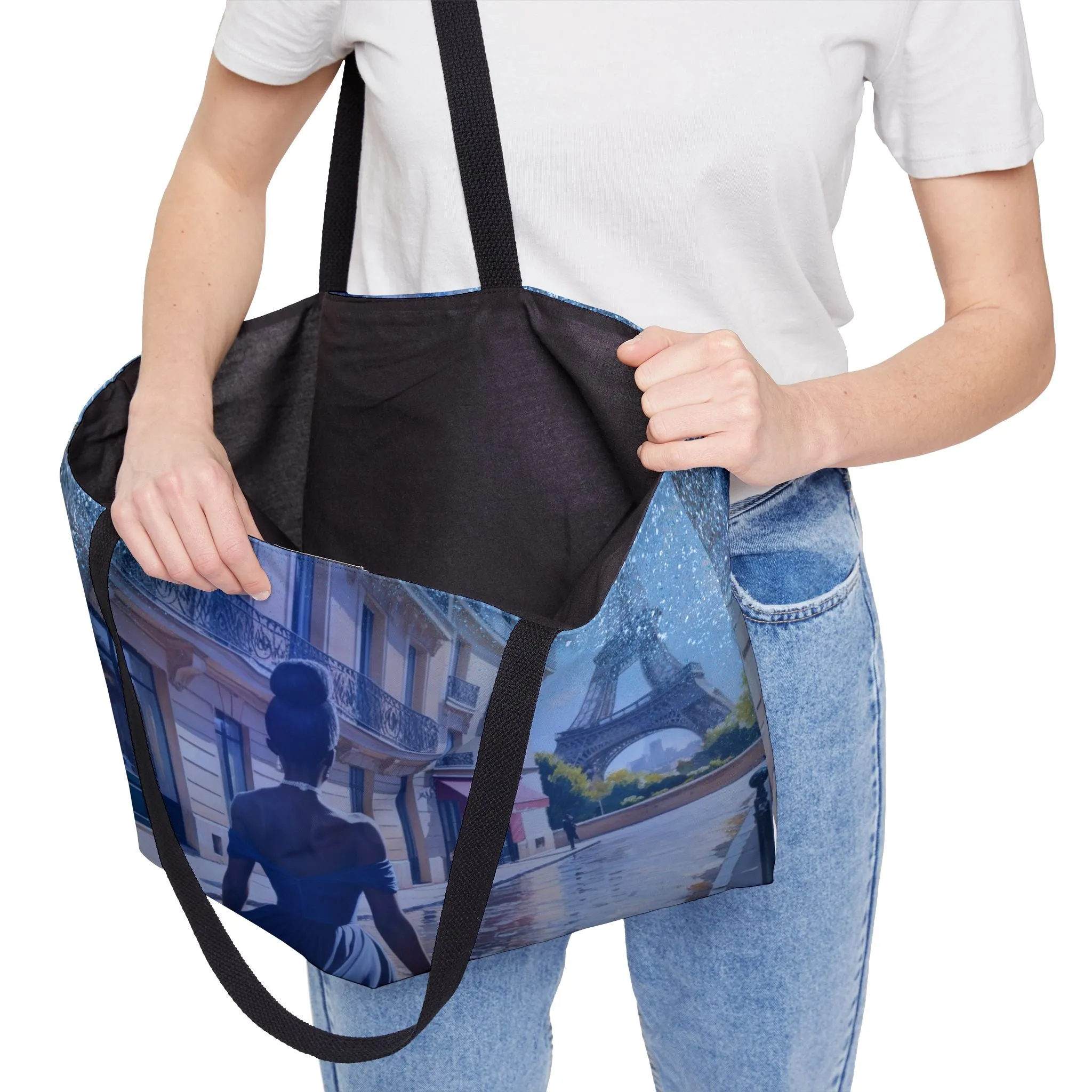 Parisian Stroll (Blue Gown) Weekender Tote Bag