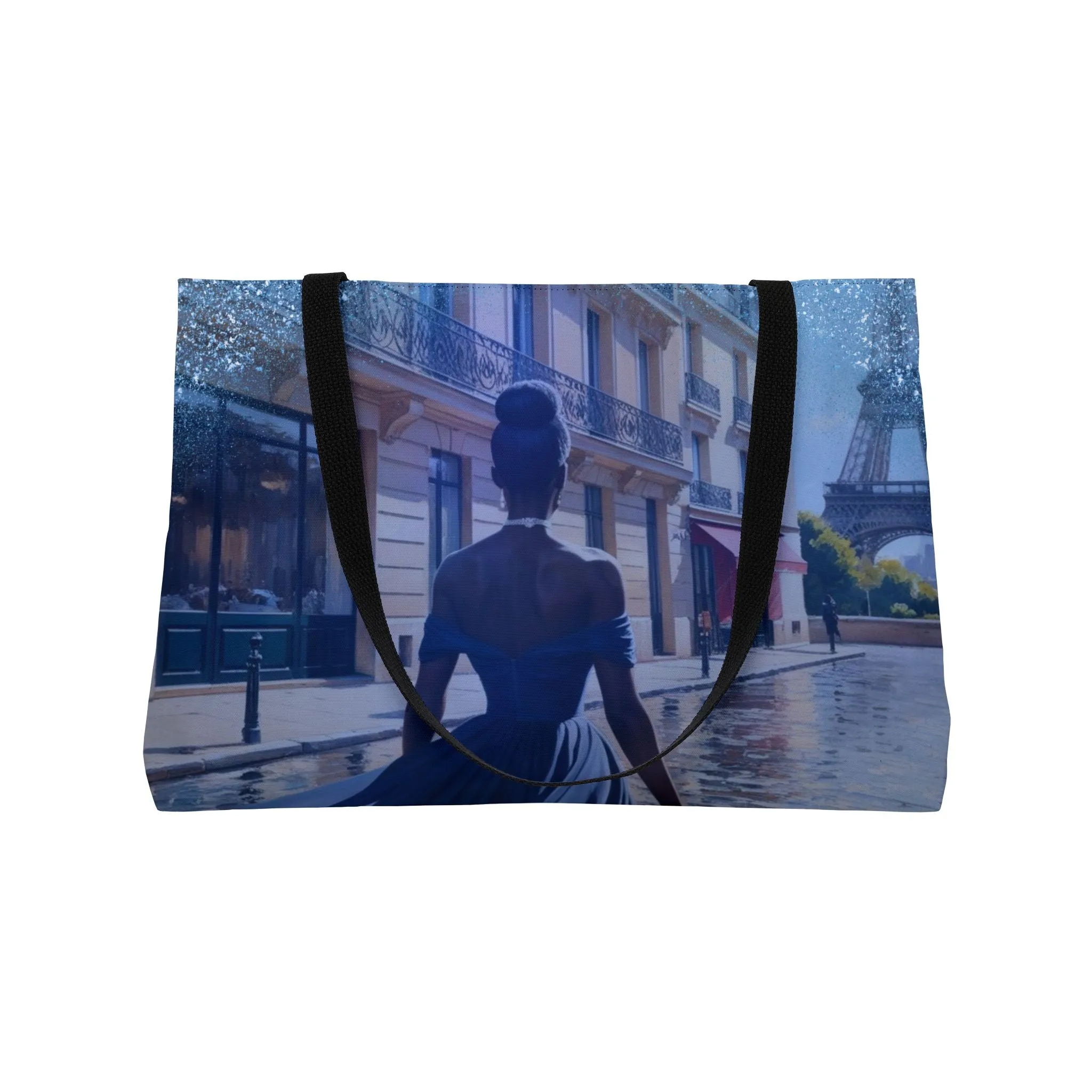 Parisian Stroll (Blue Gown) Weekender Tote Bag