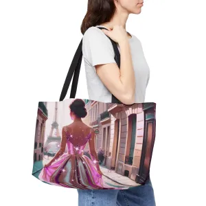 Parisian Stroll (Pink Gown) Weekender Tote Bag