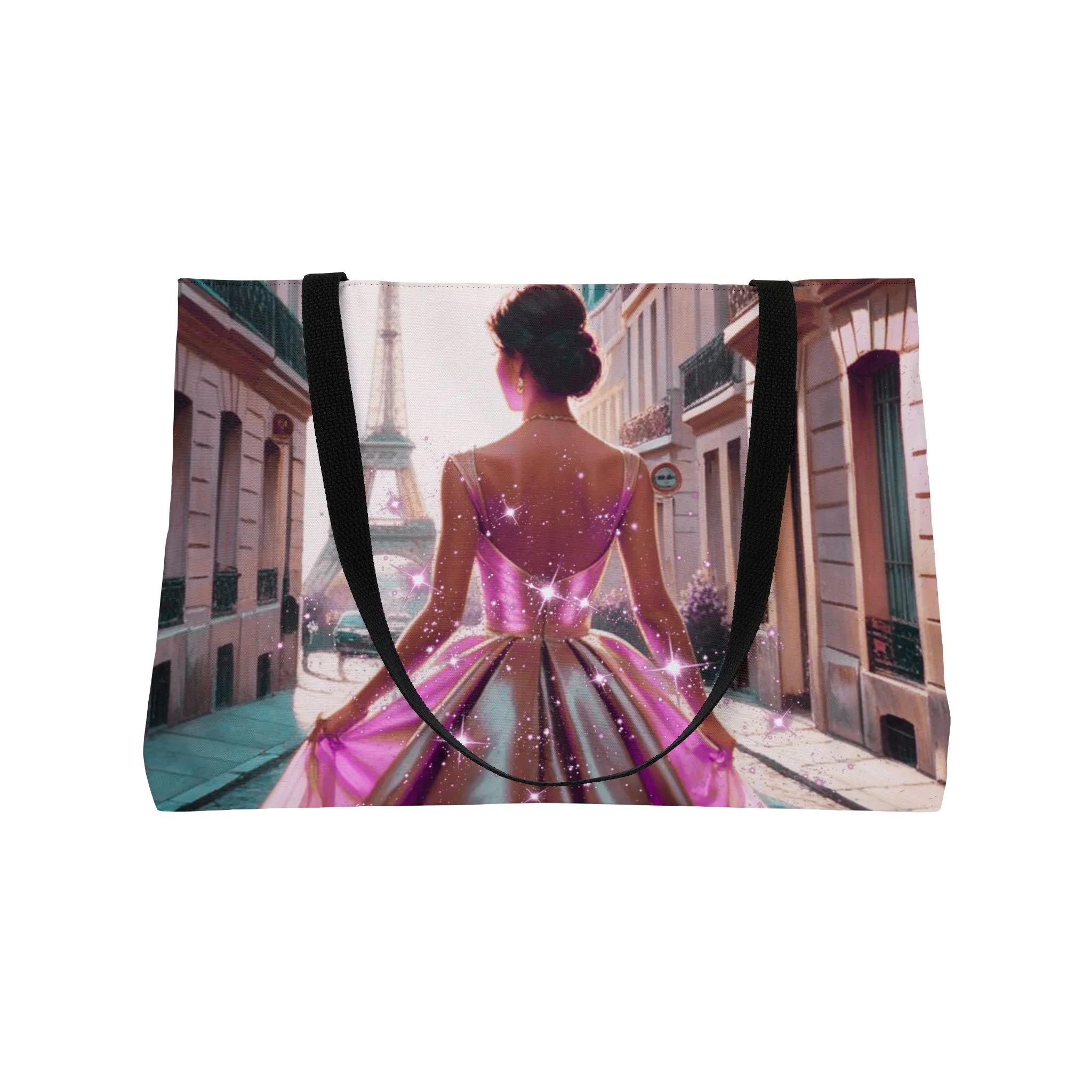 Parisian Stroll (Pink Gown) Weekender Tote Bag
