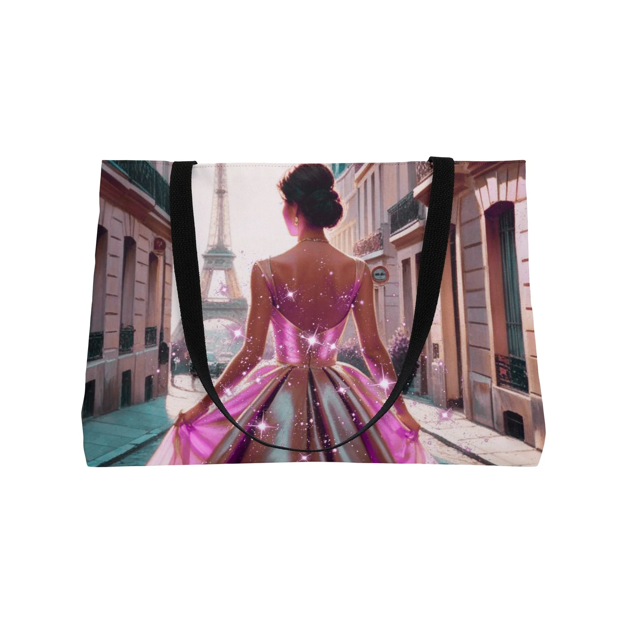 Parisian Stroll (Pink Gown) Weekender Tote Bag