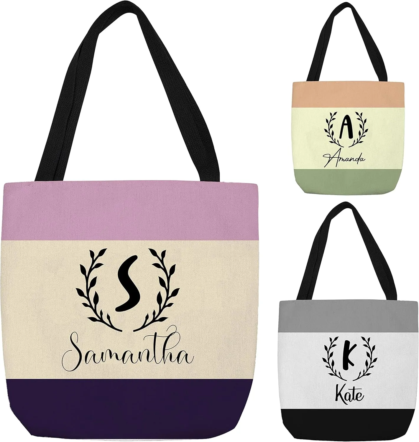 Personalized Tote Bags with Photo and Text - Custom Reusable Grocery Bag for Daily Use Gifts - Customized Handbag - Shopping