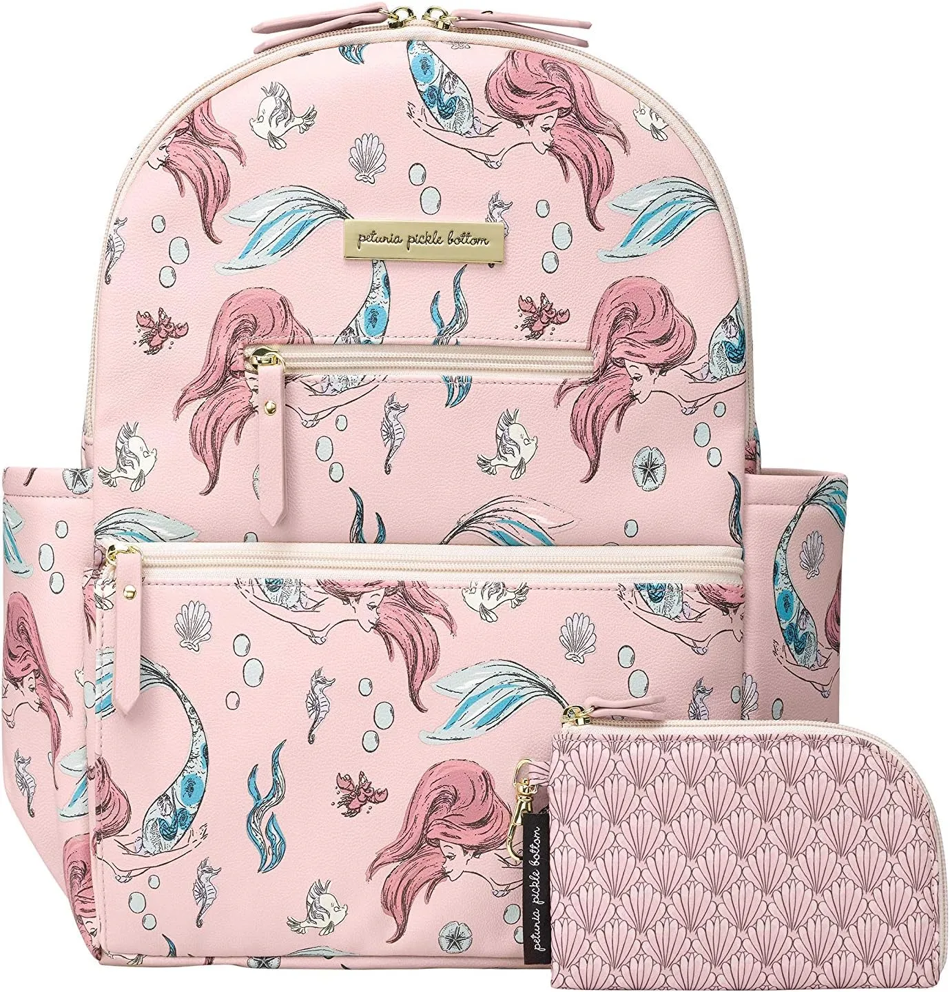 Petunia Pickle Bottom Ace Backpack | Diaper Bag | Diaper Bag Backpack for Parents | Baby Diaper Bag | Stylish and Spacious Backpack for On-the-Go Moms and Dads | Little Mermaid
