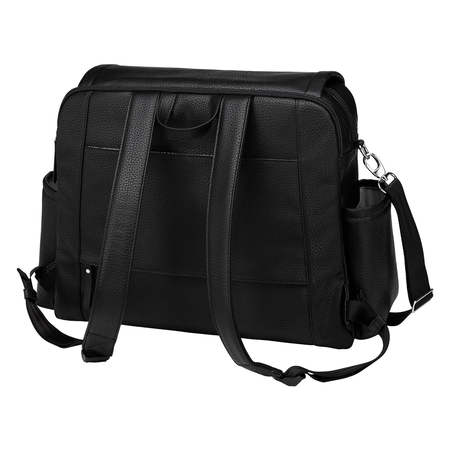 Petunia Pickle Bottom Boxy Backpack Deluxe, Diaper Bag for Parents, Stylish Baby Bag, Spacious Backpack, On-The-Go Moms, Ebony