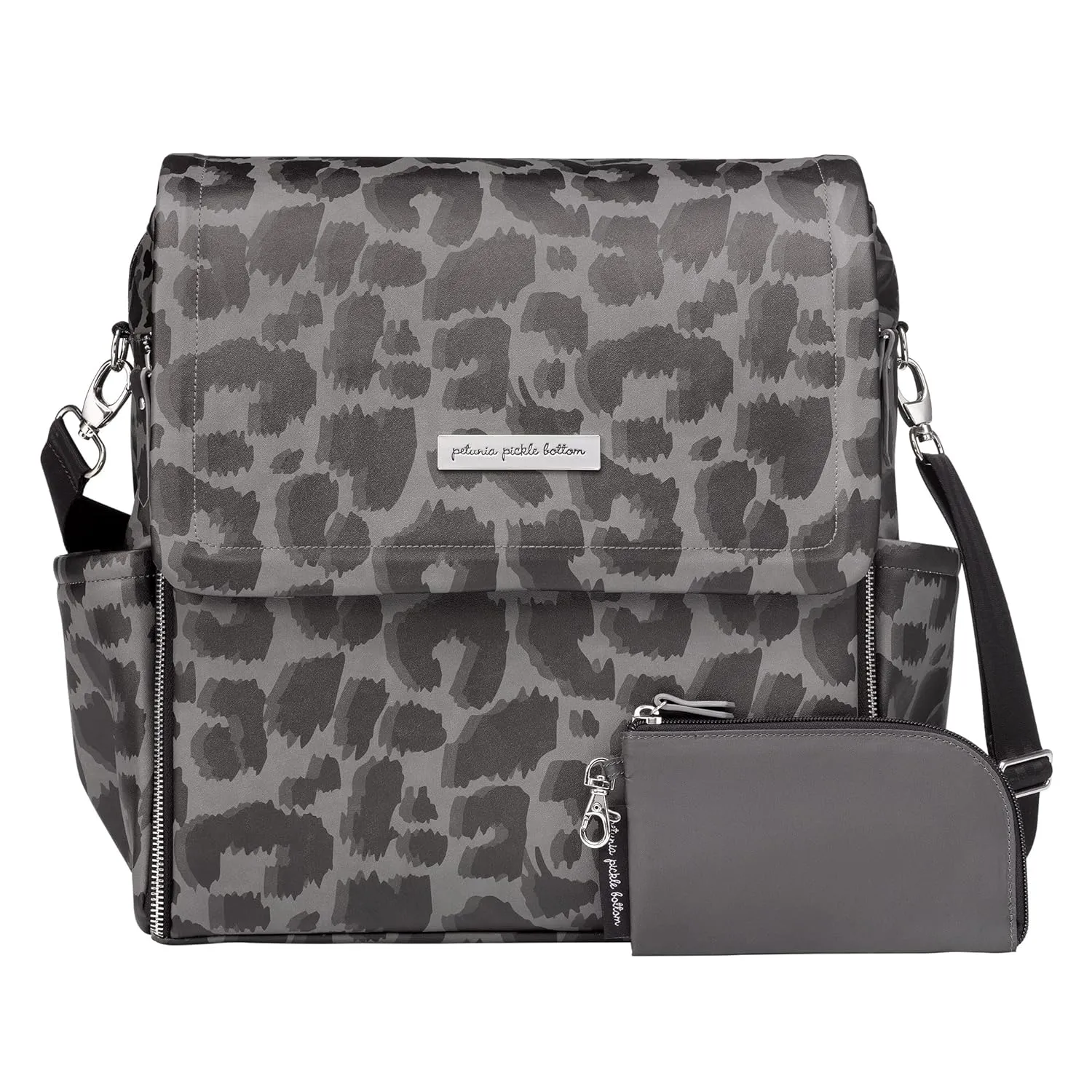 Petunia Pickle Bottom Boxy Backpack | Diaper Bag | Diaper Bag Backpack for Parents | Top-Selling Stylish Baby Bag | Sophisticated and Spacious Backpack for On The Go Moms | Shadow Leopard
