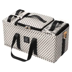 Petunia Pickle Bottom Diaper Caddy, 3-in-1 Organization Caddy, Perfect for Diaper Bag, Stroller, Nursery, Machine Washable, Positive