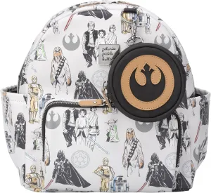 Petunia Pickle Bottom Mini Backpack, Diaper Bag for Parents, Stylish Organizer, Compact Backpack for On-The-Go Moms and Dads, Disney, The Star Wars Collection