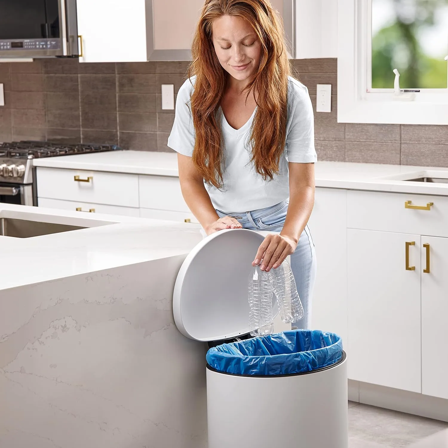 Plasticplace 20-30 Gallon Blue Recycling Bags 1.2 Mil, 30"W x 36"H, 200 / case
