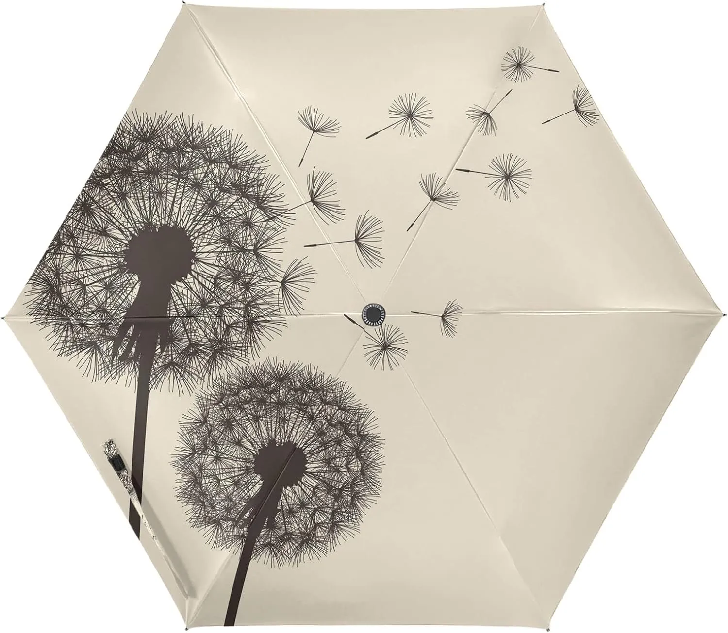 Poeticcity Automatic Folding Umbrella, Auto Open/Close Anti-UV 3 Folds Parasol, Compact Windproof Strong Umbrellas for Travel Sun & Rain