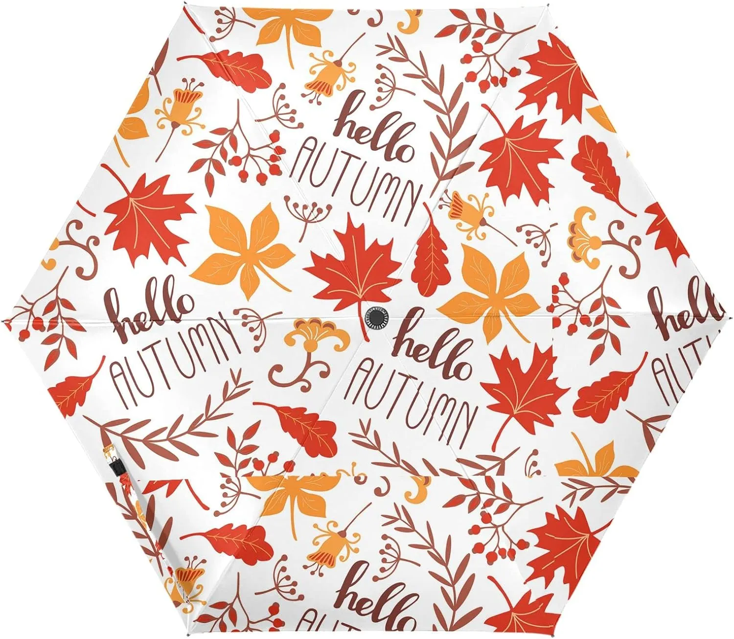 Poeticcity Automatic Folding Umbrella, Auto Open/Close Anti-UV 3 Folds Parasol, Compact Windproof Strong Umbrellas for Travel Sun & Rain