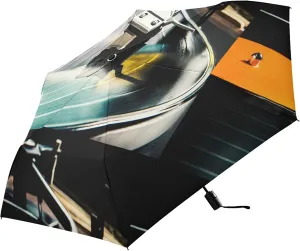 Poeticcity Automatic Folding Umbrella, Auto Open/Close Anti-UV 3 Folds Parasol, Compact Windproof Strong Umbrellas for Travel Sun & Rain