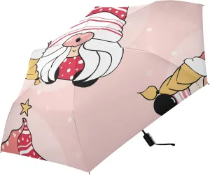 Poeticcity Automatic Folding Umbrella, Auto Open/Close Anti-UV 3 Folds Parasol, Compact Windproof Strong Umbrellas for Travel Sun & Rain