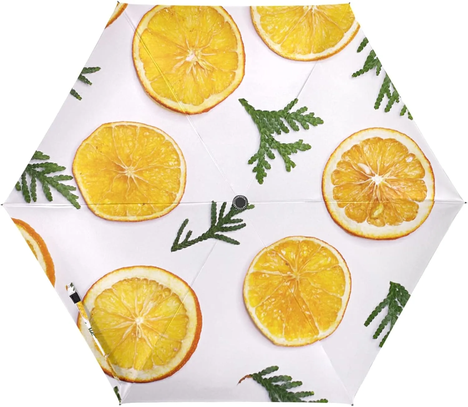 Poeticcity Folding Umbrella, Anti-UV 3 Folds Lightweight Parasol, Compact Windproof Strong Umbrellas for Car Travel Sun & Rain