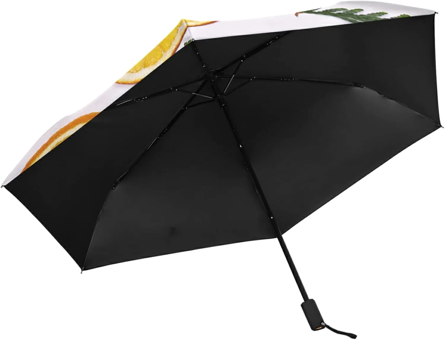 Poeticcity Folding Umbrella, Anti-UV 3 Folds Lightweight Parasol, Compact Windproof Strong Umbrellas for Car Travel Sun & Rain