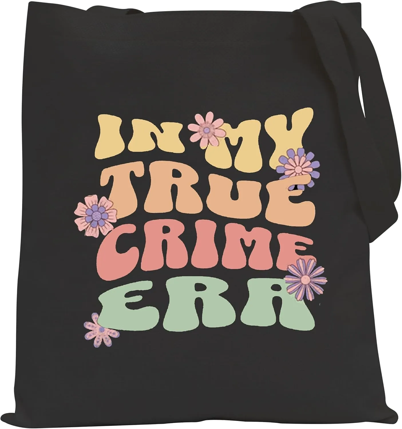 POFULL True Crime Junkie Gift In My True Crime Era Tote Bag Murder Mystery Gift