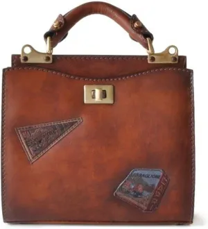 Pratesi Anna Maria Luisa de' Medici small Lady Bag - B150/26 Bruce (Brown)