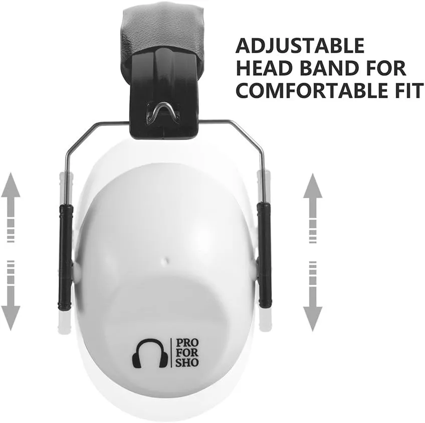 Pro For Sho 34dB NRR Hearing Protection Ear Muffs - Highest NRR in Compact Design, Ear Protection for Shooting, Mowing, Work