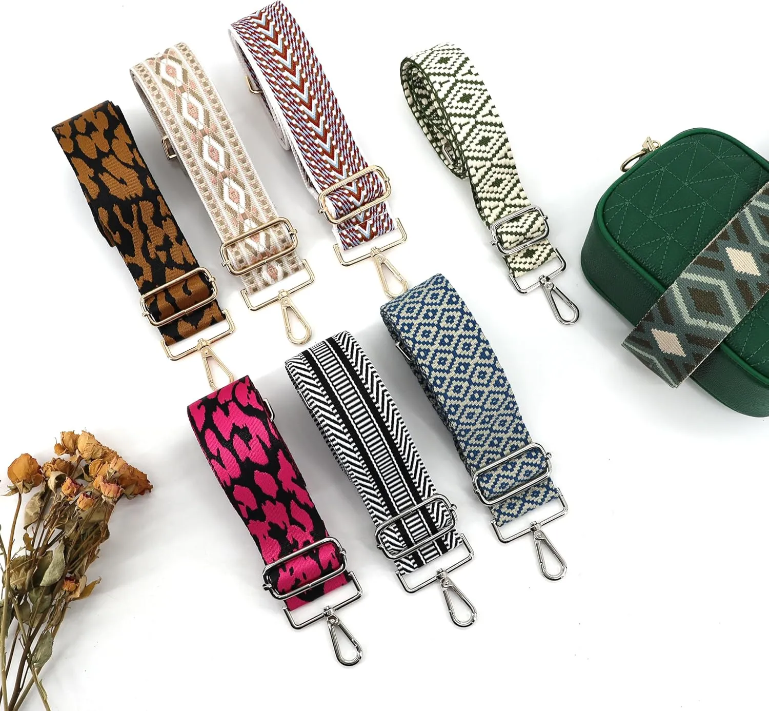 Purse Straps Replacement Wide Shoulder Strap for Bags Adjustable Bag Strap