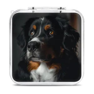 QMNBTES A Bernese Dog Switch Game Case Switch Game Holder Cartridge Case Storage 12 Games & 2 Micro Sd Card Slots, Travel Carry Cases, Portable Games Card Storage, Hard Shell, Buckle Closure