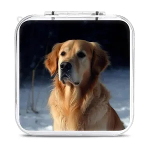 QMNBTES Golden Retriever Switch Game Case Switch Game Holder Cartridge Case Storage 12 Games & 2 Micro Sd Card Slots, Travel Carry Cases, Portable Games Card Storage, Hard Shell, Buckle Closure