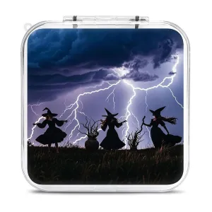 QMNBTES Witch Prayed Switch Game Case Switch Game Holder Cartridge Case Storage 12 Games & 2 Micro Sd Card Slots, Travel Carry Cases, Portable Games Card Storage, Hard Shell, Buckle Closure