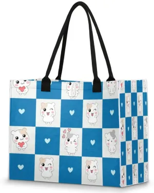 QsirBC Abstract Art Tote Bag for Women Shoulder Bags with Pockets Handbags Purses Large Totes