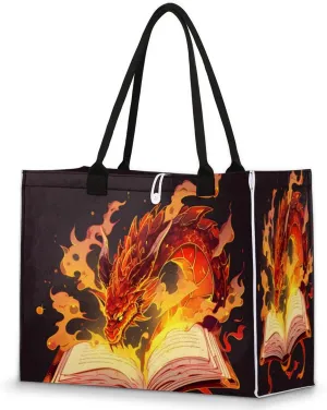 QsirBC Abstract Design Decor Tote Bag for Women Shoulder Bags with Pockets Handbags Purses Large Totes