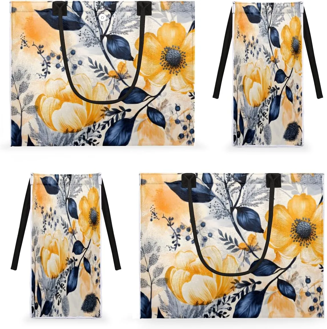 QsirBC Abstractions Decor Pattern Tote Bag for Women Shoulder Bags with Pockets Handbags Purses Large Totes