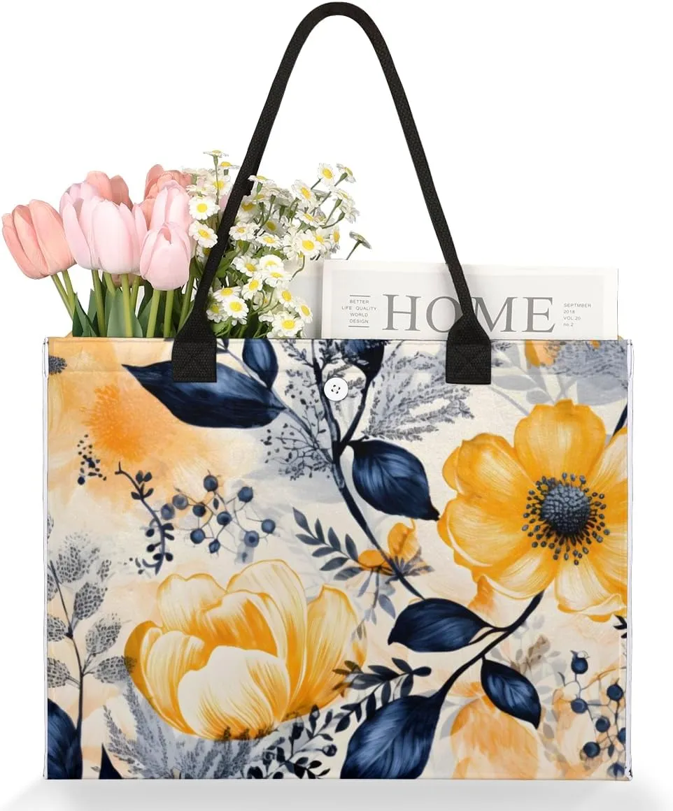 QsirBC Abstractions Decor Pattern Tote Bag for Women Shoulder Bags with Pockets Handbags Purses Large Totes
