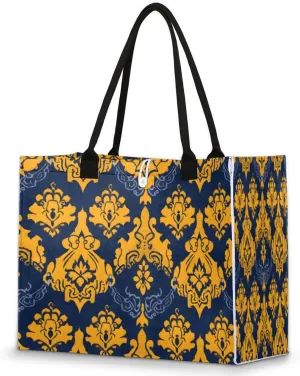 QsirBC Abstractions Theme Pattern Tote Bag for Women Shoulder Bags with Pockets Handbags Purses Large Totes