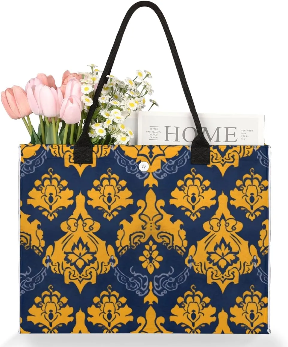 QsirBC Abstractions Theme Pattern Tote Bag for Women Shoulder Bags with Pockets Handbags Purses Large Totes