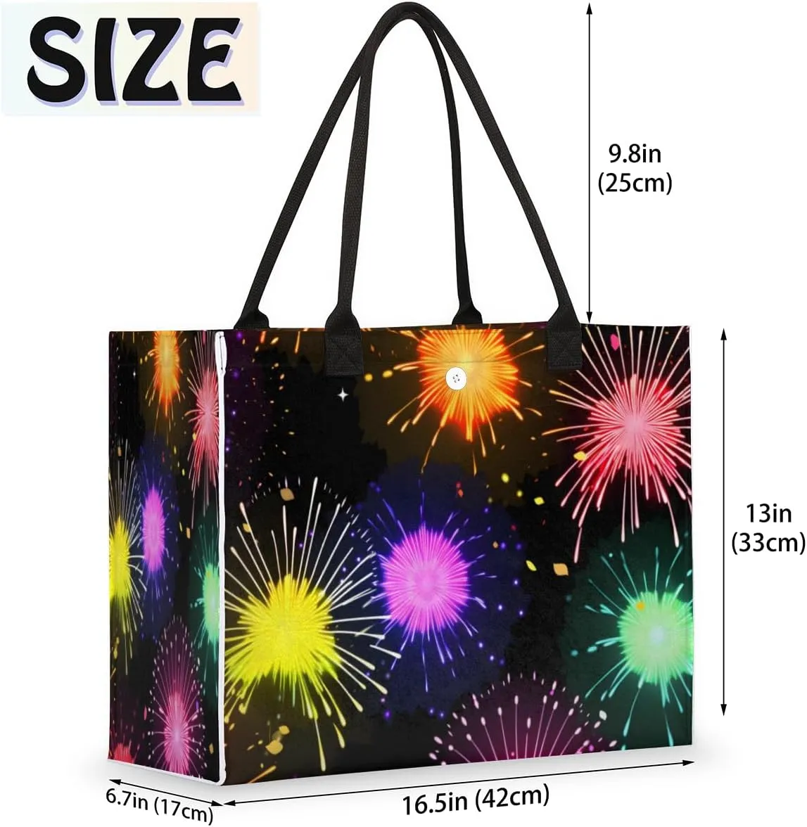 QsirBC Classic Abstractions Tote Bag for Women Shoulder Bags with Pockets Handbags Purses Large Totes