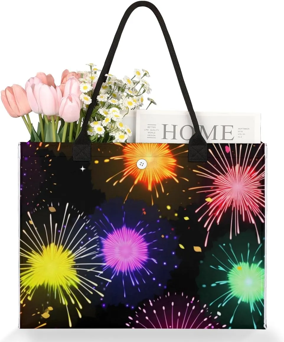 QsirBC Classic Abstractions Tote Bag for Women Shoulder Bags with Pockets Handbags Purses Large Totes