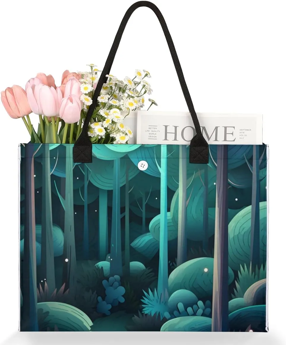 QsirBC Food Design Tote Bag for Women Shoulder Bags with Pockets Handbags Purses Large Totes