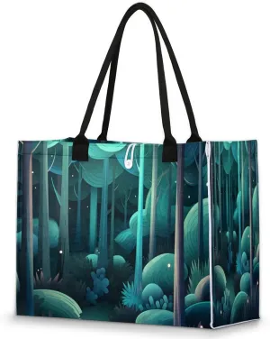 QsirBC Food Design Tote Bag for Women Shoulder Bags with Pockets Handbags Purses Large Totes