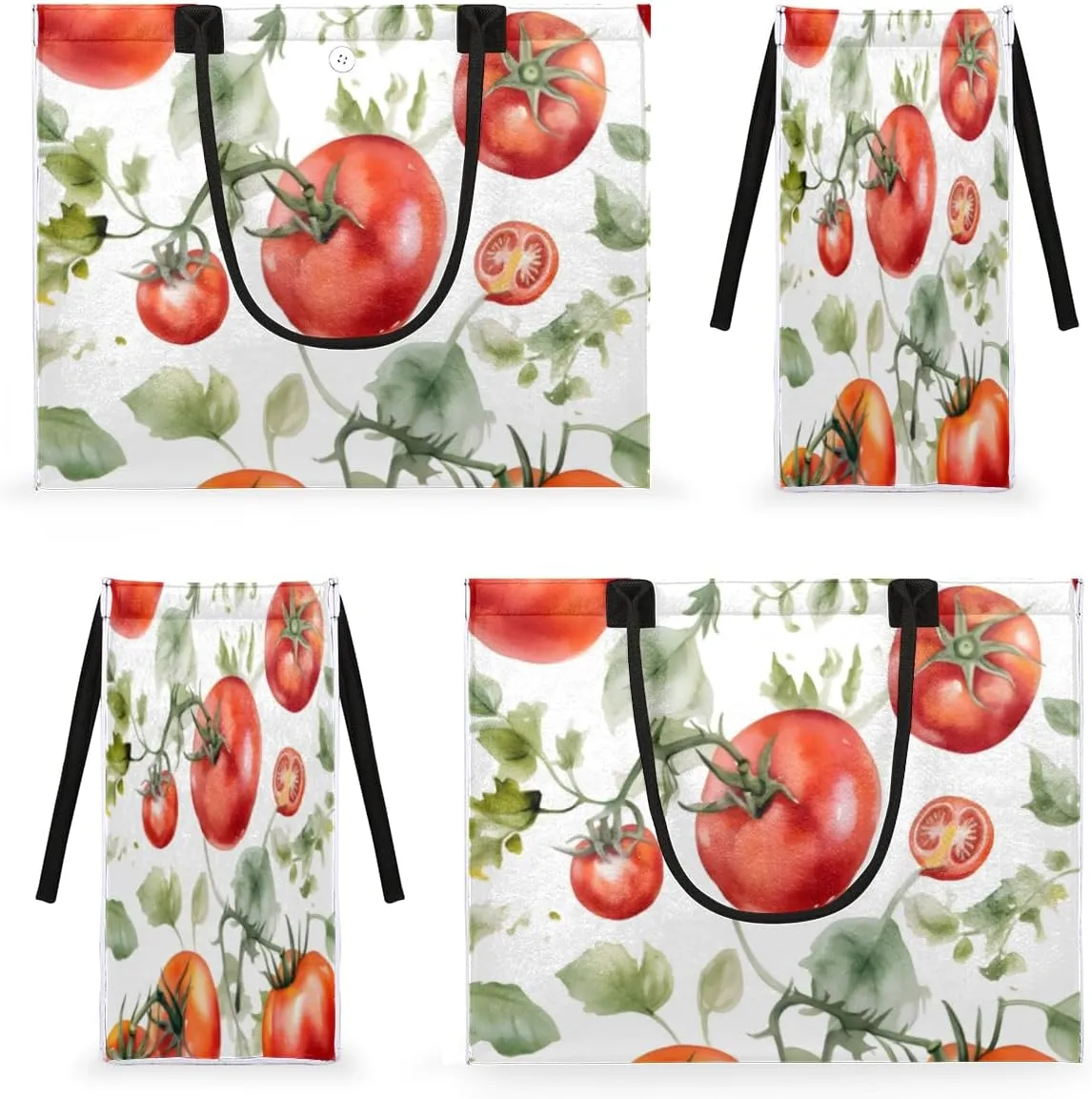 QsirBC Fruits Design Pattern Tote Bag for Women Shoulder Bags with Pockets Handbags Purses Large Totes