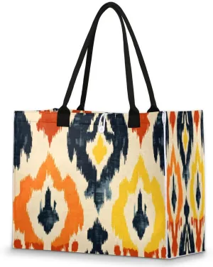QsirBC Geometrical Design Tote Bag for Women Shoulder Bags with Pockets Handbags Purses Large Totes