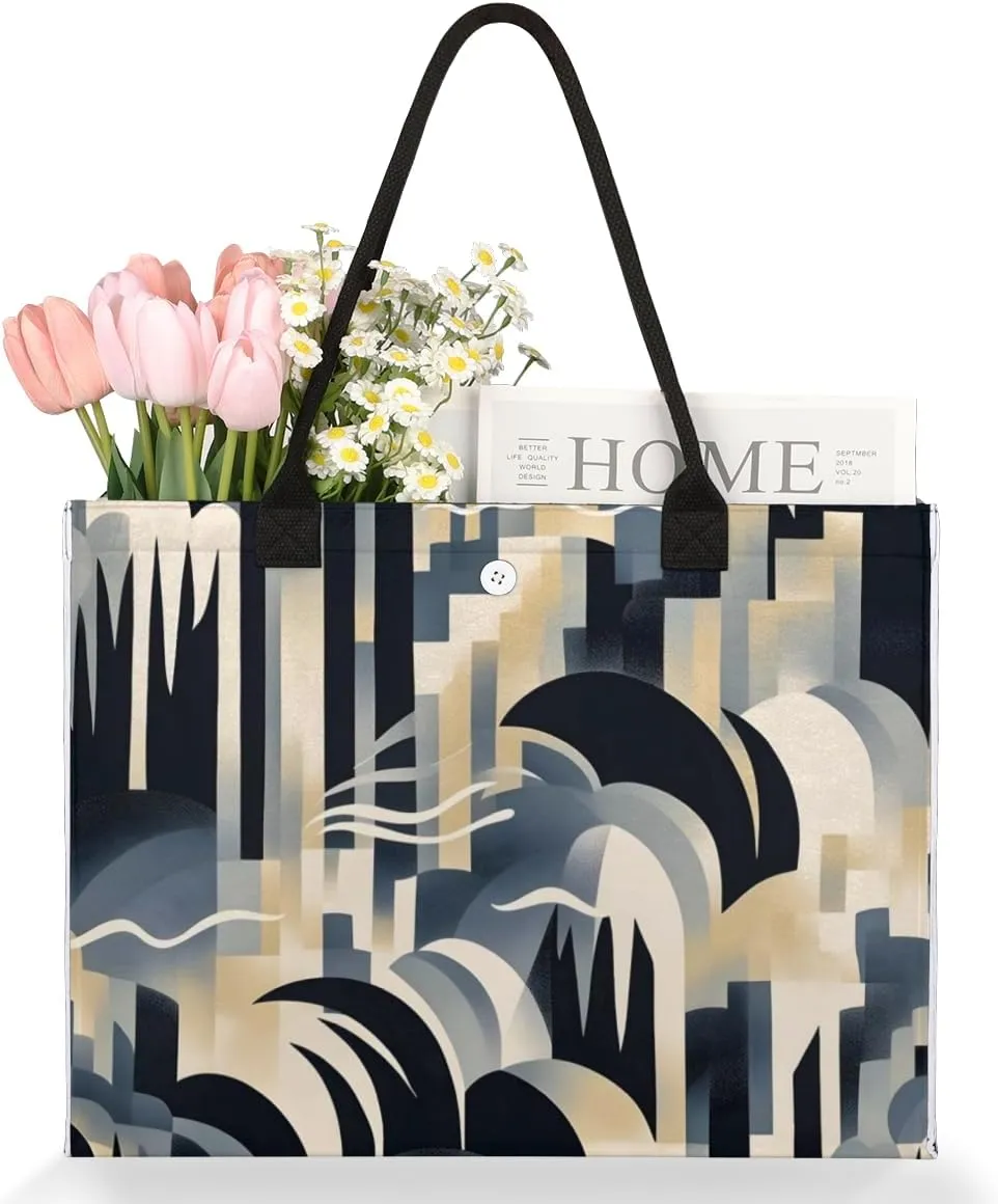 QsirBC Marbles Classic Pattern Tote Bag for Women Shoulder Bags with Pockets Handbags Purses Large Totes